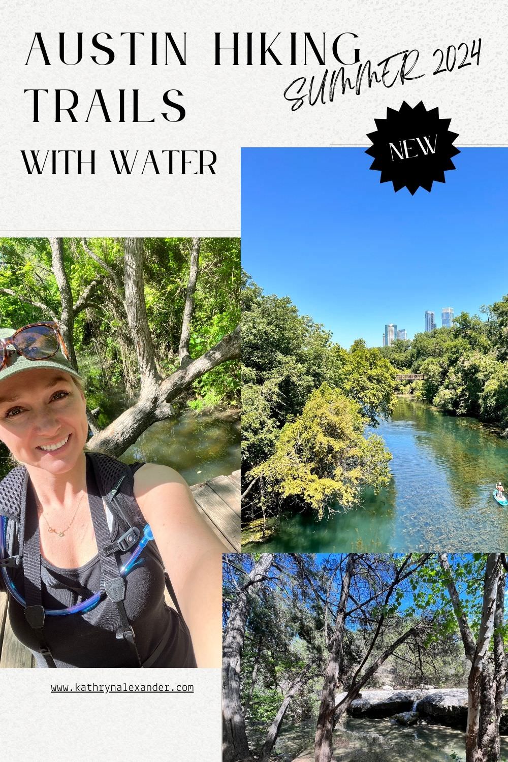 Austin Hiking Trails with Water (Summer 2024)