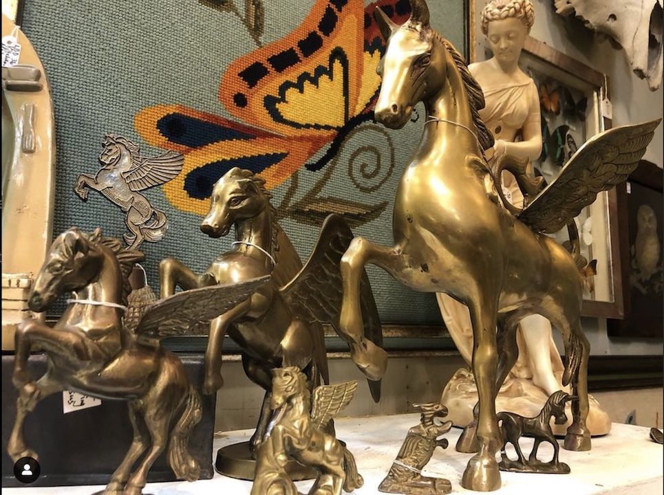 Austin gift ideas: a brass pegasus from Uncommon Goods