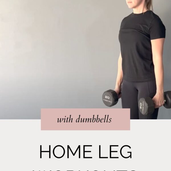 Home leg workouts with dumbbells