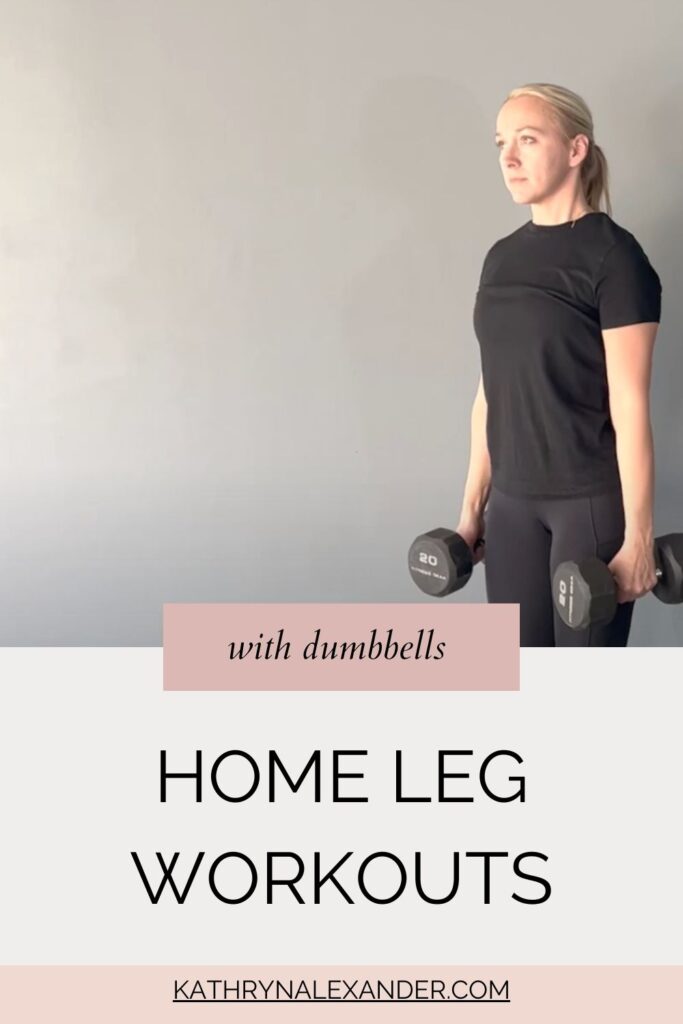 home leg workouts with dumbbells